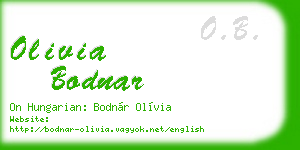 olivia bodnar business card