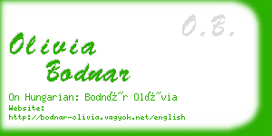 olivia bodnar business card